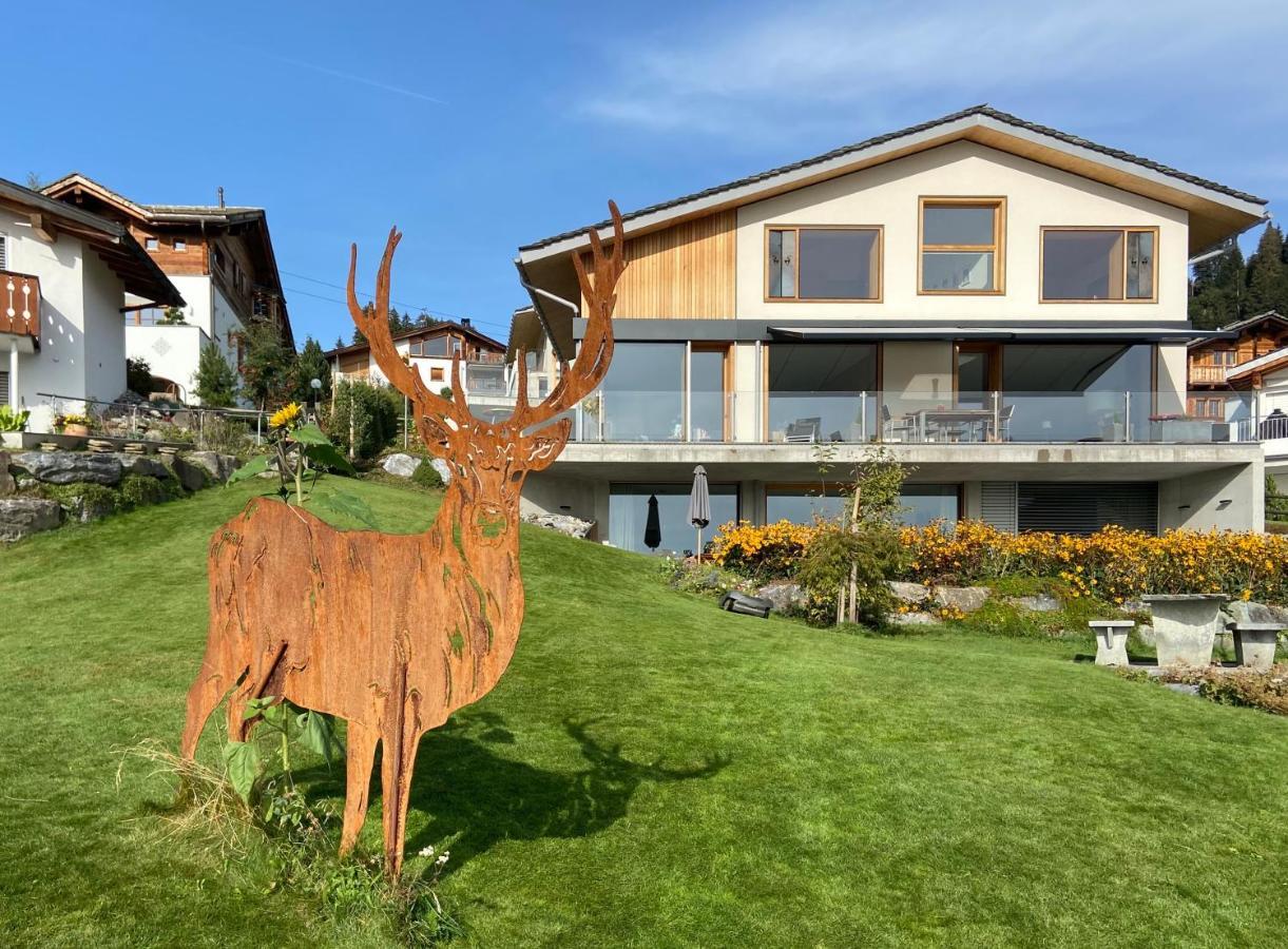 Casa Admisa, Spektakulaere Aussicht, Ski In And Out, Hochwertige Einrichtung, Valserstein Und Eiche Flims Exterior photo