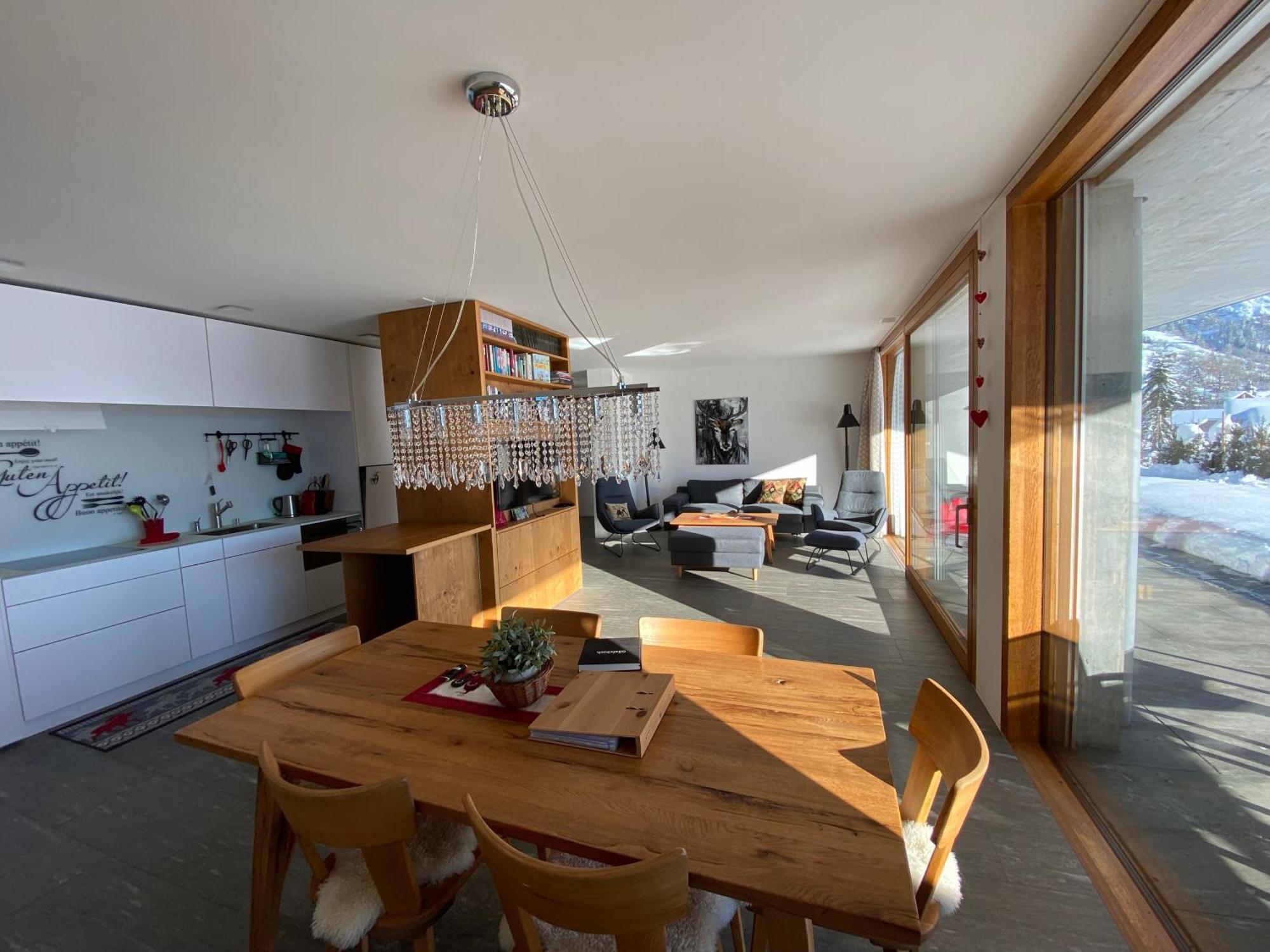 Casa Admisa, Spektakulaere Aussicht, Ski In And Out, Hochwertige Einrichtung, Valserstein Und Eiche Flims Exterior photo